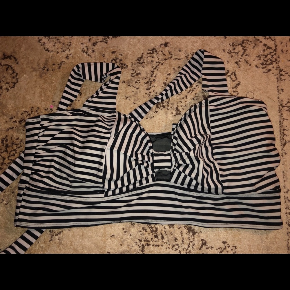 Torrid striped bikini top